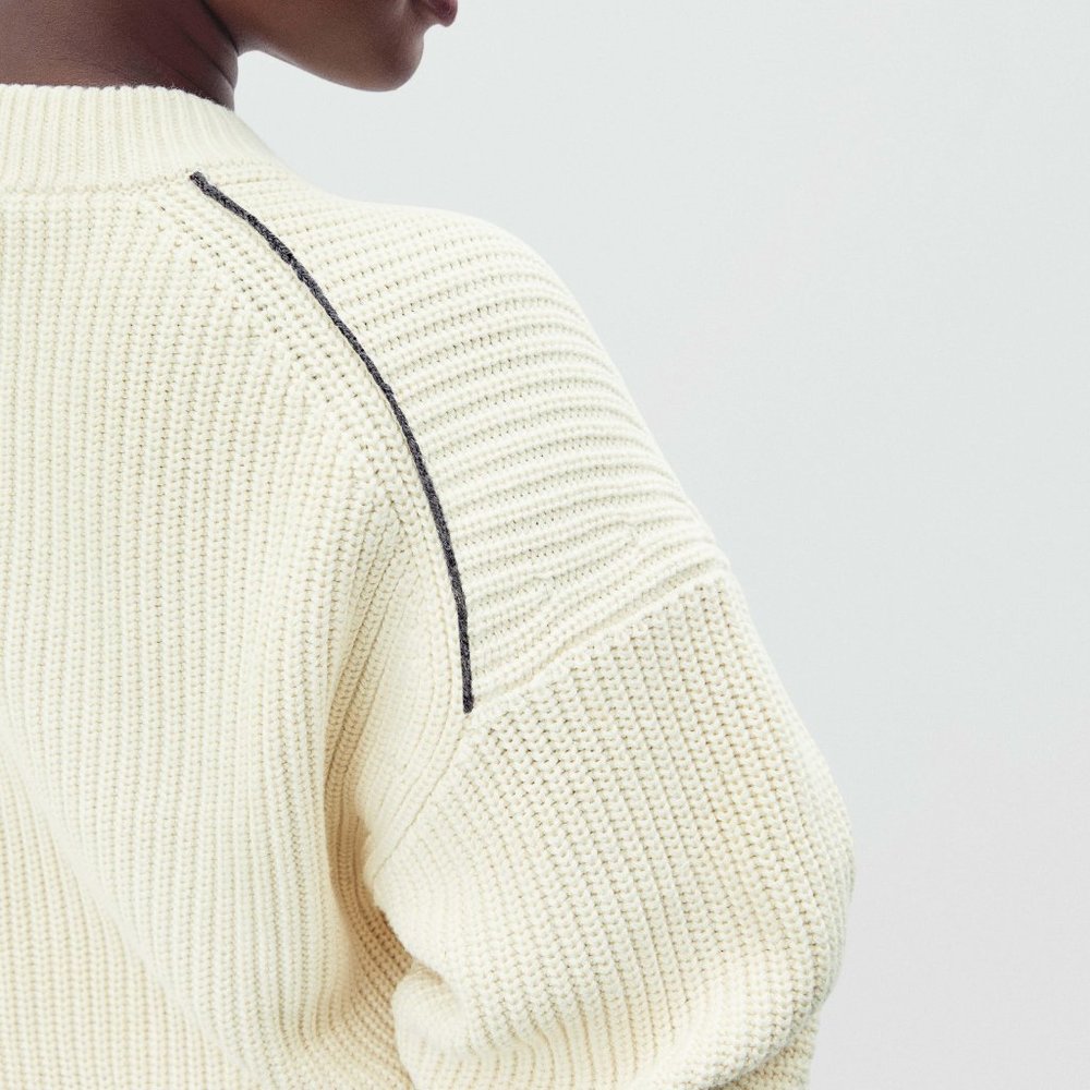 Everlane Women's Size Small Texture Cotton Crew